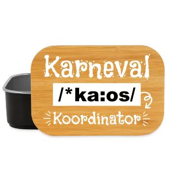 Karneval Kaos Koordinator - Lunch Box - Schwarz - Vorne