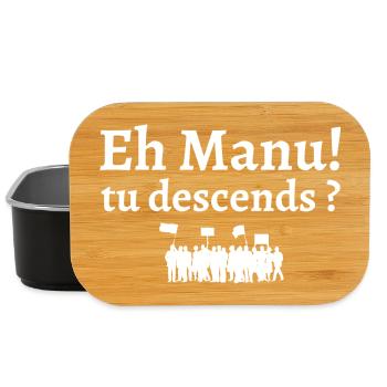 réforme des retraites, retraite, retraites - Boîte à goûter - noir - Devant