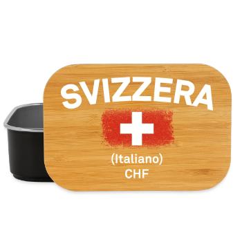 Schweizer italienisches CHF-Emblem - Lunch Box - Schwarz - Vorne