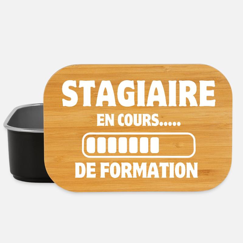stagiaire, formation, apprenti - Boîte à goûter - noir