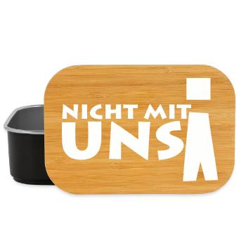 nicht mit uns! - Lunch Box - Schwarz - Vorne