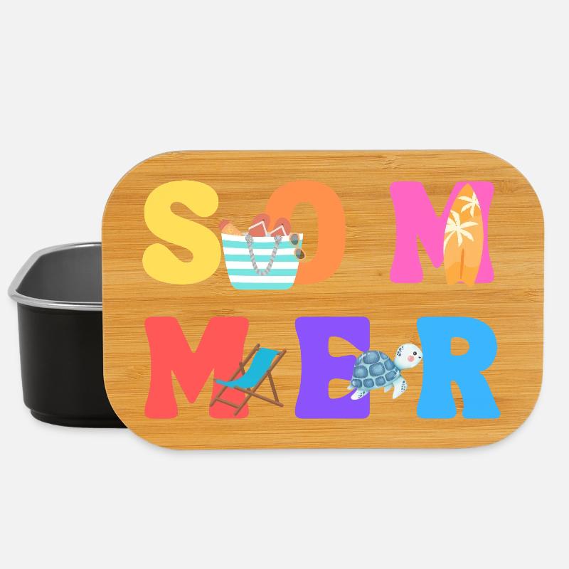 Sommer - Summer - Sommerliebe - Sonne - Lunch Box - Schwarz