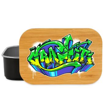 Art, Street Art, Wildstyle, Graffiti, Drawing - Lunch Box - black - Front