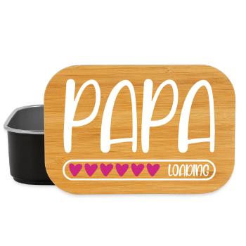 Papa loading - Lunch Box - Schwarz - Vorne