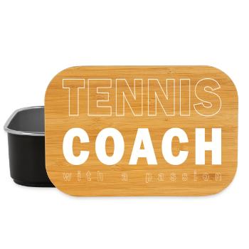 Tennis shirt Trainer with a passion - Lunch Box - Schwarz - Vorne