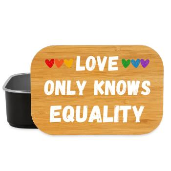 Love only knows equality - Lunch Box - black - Front