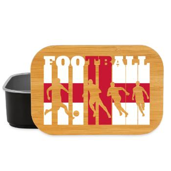 Englischer Fußball - Lunch Box - Schwarz - Vorne