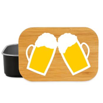 Bière, verres à bière, cadeau de la fête des pères Papa - Boîte à goûter - noir - Devant