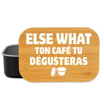 coffee, coffee bean, coffee break - Lunch Box - black - Front