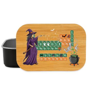 Tableau périodique sur le thème des sorcières et des potions enchanteresses - Boîte à goûter - noir - Devant