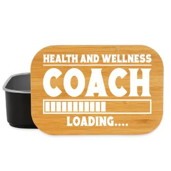 Powerlifting Bodybuilder Wellness Coach Loading - Lunch Box - black - Front