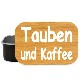 Tauben - Lunch Box - Schwarz - Vorne