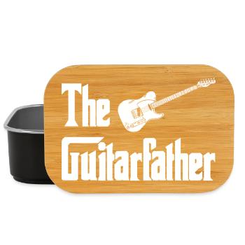 Le Guitariste – Typographie avec guitare - Boîte à goûter - noir - Devant