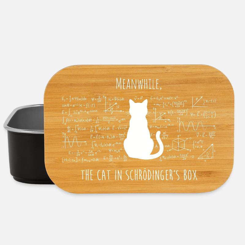 Schrödingers Katze – Physik & Wissenschaft Design - Lunch Box - Schwarz