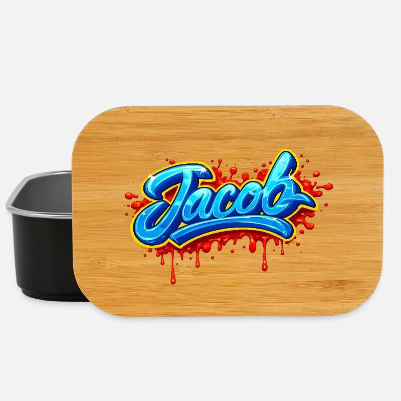 GRAFFITI NAME JACOB FOR PERFECT GIFT PRINTABLE - Lunch Box - black