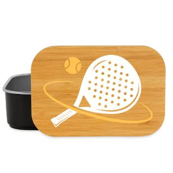 I can't I have padel - Lunch Box - black - Front