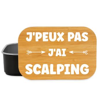 Je peux pas j'ai scalping - Boîte à goûter - noir - Devant