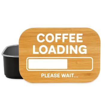 Coffee Loading Please Wait - Lunch Box - Schwarz - Vorne