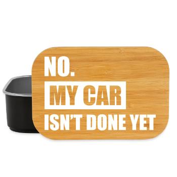 My car isn't done yet Car lover car guy mechanic - Lunch Box - Schwarz - Vorne