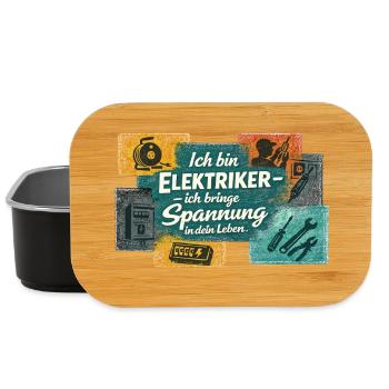 Électricien : Tension dans la vie - Boîte à goûter - noir - Devant