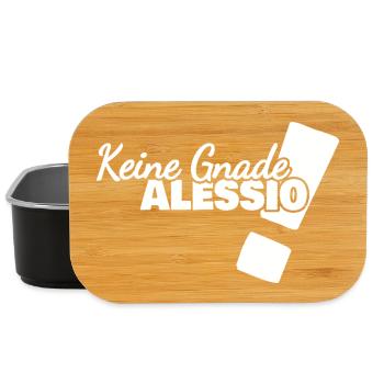 Spruch Alessio - Lunch Box - Schwarz - Vorne