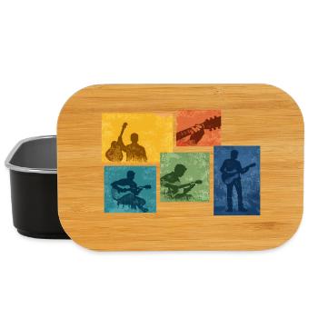 Gitarrengrunge Farbblöcke - Lunch Box - Schwarz - Vorne