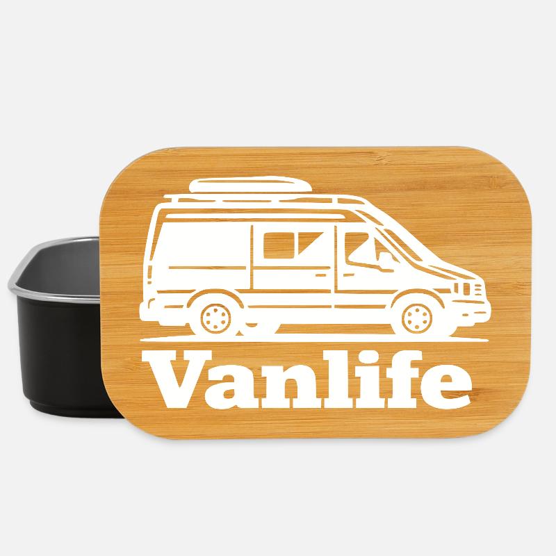 Vanlife Silhouette Minimalist Black Shirt - Lunch Box - Schwarz