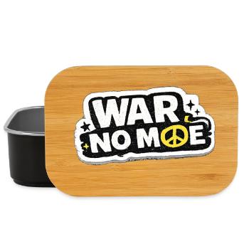 War No More – Sticker Peace & Humanity - Lunch Box - black - Front