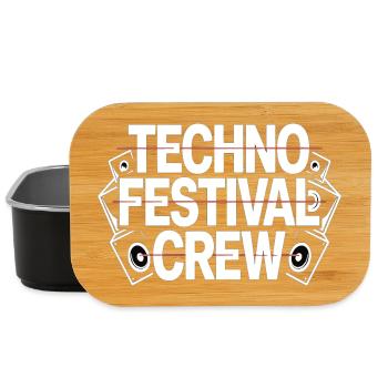 Techno Festival Crew – Techo Party Outfit - Lunch Box - Schwarz - Vorne