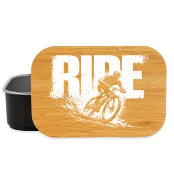 Ride Shirt Mountain Bike MTB Cycling Gift - Lunch Box - black - Front
