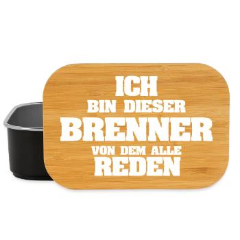Ich bin der Brenner, von dem alle reden - Lunch Box - Schwarz - Vorne
