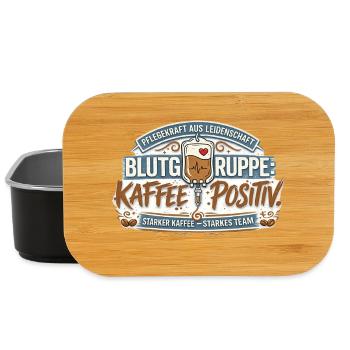 Blutgruppe Kafee Positiv  - Lunch Box - Schwarz - Vorne