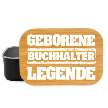 Buchhalter als Legende - Lunch Box - Schwarz - Vorne