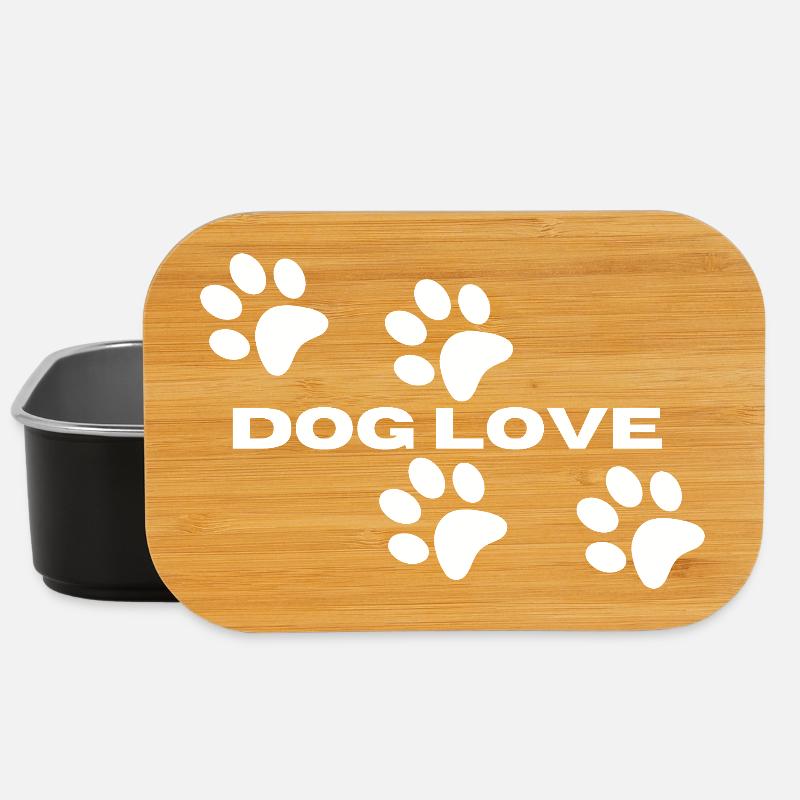 Dog Love – Paws - Lunch Box - black