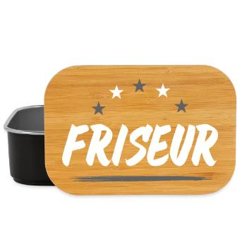 Friseur Beruf - Lunch Box - Schwarz - Vorne