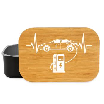 Amour des voitures électriques avec battement de cœur Voitures électriques - Boîte à goûter - noir - Devant
