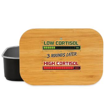 Cortisol bas – 3 rounds plus tard - Boîte à goûter - noir - Devant