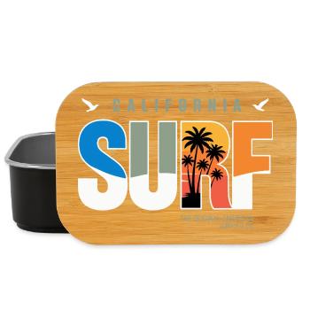 Surf Californie Palm Sunset - Boîte à goûter - noir - Devant