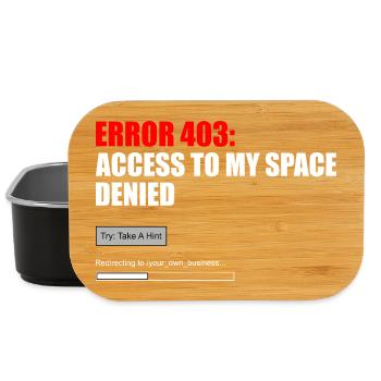 Fehler 403 Zugriff verweigert - Lunch Box - Schwarz - Vorne