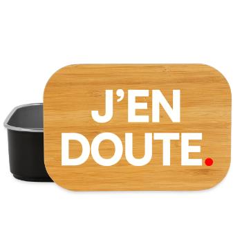 J’en doute - Boîte à goûter - noir - Devant