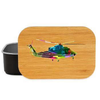 Bunter Helikopter - Lunch Box - Schwarz - Vorne