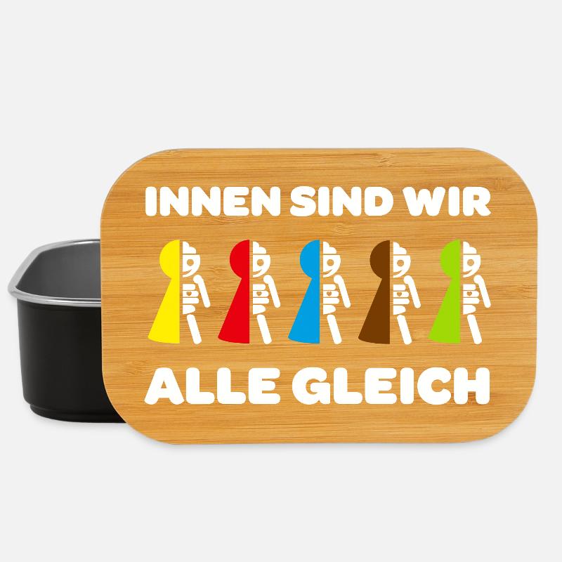 toleranz integration politik - Lunch Box - Schwarz