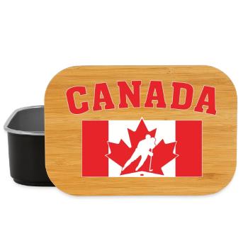Canada Hockey Flag - Lunch Box - black - Front