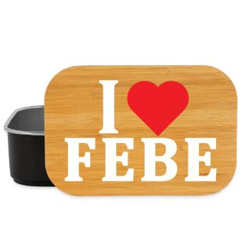 T-Shirt Ich liebe Phoebe T-Shirt Geschenkidee - Lunch Box - Schwarz - Vorne