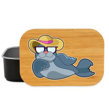Seal Sunglasses - Lunch Box - black - Front