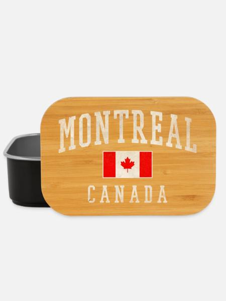 Drapeau de Montréal, Canada, en détresse - Boîte à goûter - noir