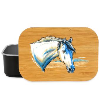 Horse Portrait - Lunch Box - black - Front