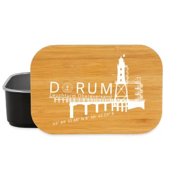 Leuchtturm Obereversand - Lunch Box - Schwarz - Vorne