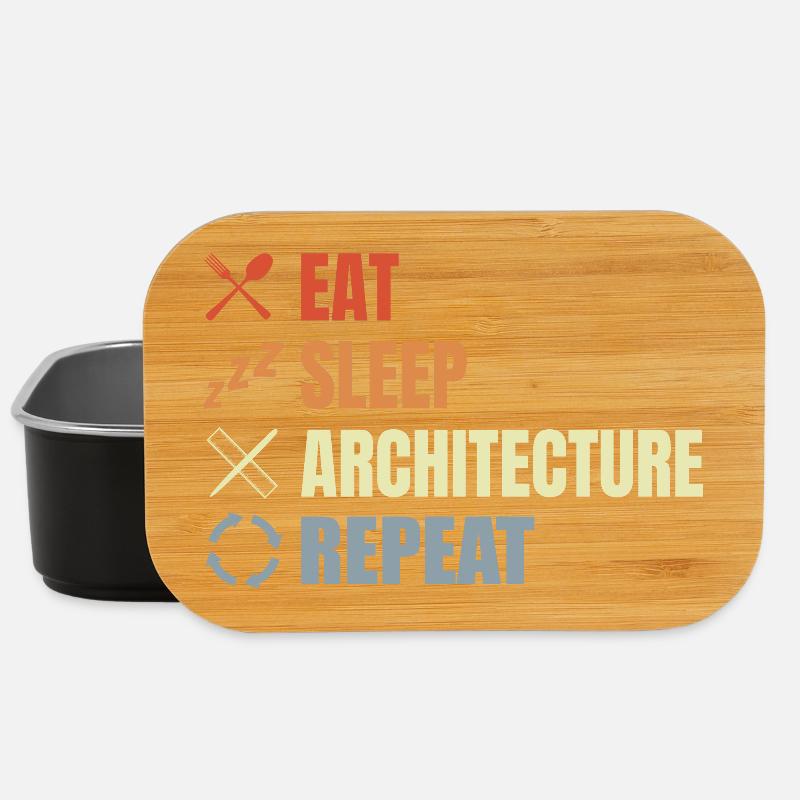 Eat Sleep Architecture Repeat - Lunch Box - black