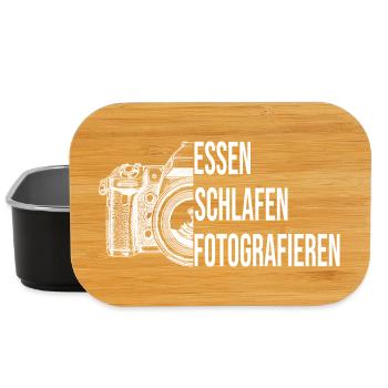 Essen - Schlafen - Fotografieren - Lunch Box - Schwarz - Vorne